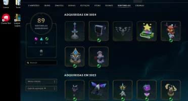 Conta do league of legends a venda