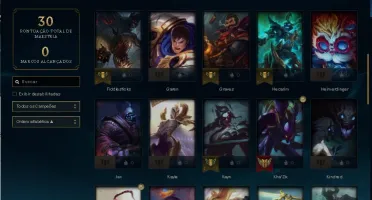 Conta lol Diamante 4 com 65% de win rate e 42 champs