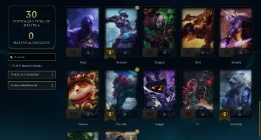 Conta lol Diamante 4 com 65% de win rate e 42 champs