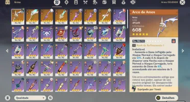 15 Personagens T5 + 7 Armas T5