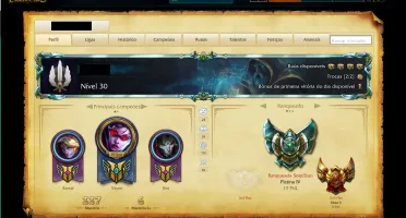 Conta PLATINA todos os campeões +R$850,00 skin