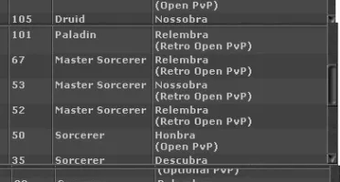 ELDER DRUID LVL 303 descubra + MS 156 Nossobra na conta