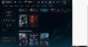 Conta League of Legends Season 1 + Skins raras (Judg Kayle)