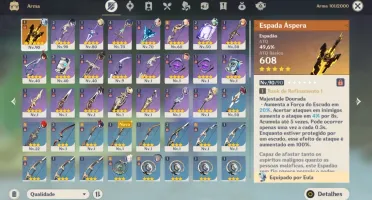 AR 52 Yelan + Eula + Diluc c1 + Banner garantido !