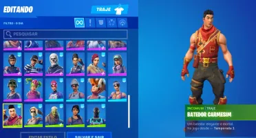 conta de fortnite season 4-6 + skins compradas