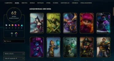 Conta Diamante 2 Com 27K De Ea E 62 Skins Nivel 66
