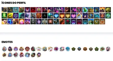 Conta unranked com 64 Champs e 23 Skins + 2 Ultimates