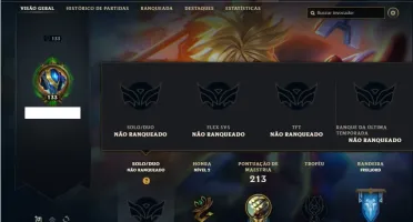 Conta unranked com 64 Champs e 23 Skins + 2 Ultimates