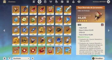 AR 56 Ganyu+Amos / Eula+Canção / Venti e banner garantido!