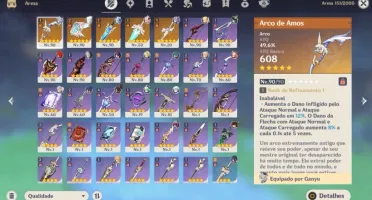 AR 56 Ganyu+Amos / Eula+Canção / Venti e banner garantido!