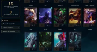 Conta LoL Unranked Lv25, 34 campeões, Skin legado do Viego