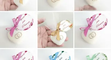 Kit 50 lembrancinhas casamento sabonete coração c aliança e
