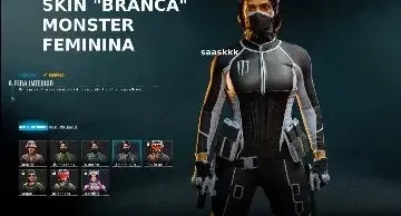 Skin Monster Feminina Verde  🟢