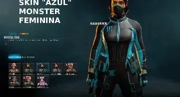 Skin Monster Feminina Verde  🟢