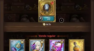 Conta 7DS grandcross com muitos recursos.