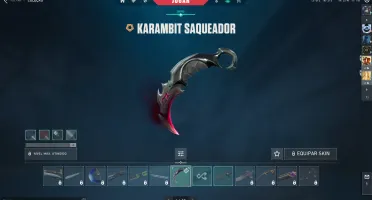 Conta Valorant, com karambit saqueador e todo o pacote