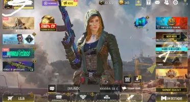 Conta COD Mobile com damasco, 345 CP Vários personagens