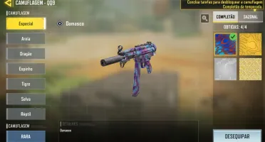Conta COD Mobile com damasco, 345 CP Vários personagens