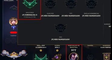 [Challenger  ] Conta Top 1 Soloq 2022 1.013 Pdl+10 Emotes Ch