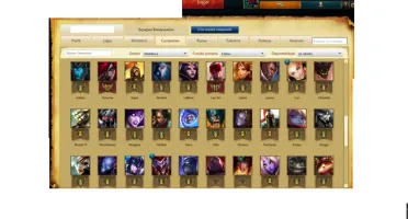 Conta lol 75 campeões/ 9 skins/ 3 páginas de runas