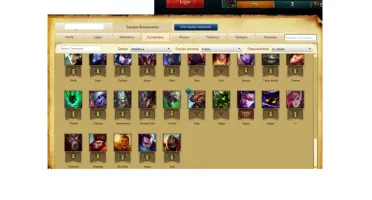 Conta lol 75 campeões/ 9 skins/ 3 páginas de runas