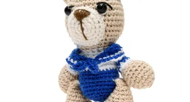 Urso Marinheiro Pequeno Amigurumi