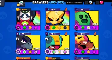 Conta Brawl Stars 70K Trofeus || Todos Brawlers || 300+ Skin