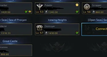 Conta roster 121 . 3 (T3 ) Destroyer 1430 gs , serker 1420