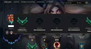 Esmeralda 1 com TODOS os Champs e 206 Skins +2 Prestigios