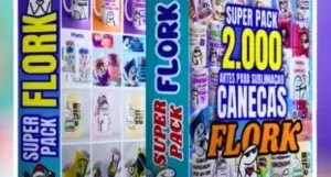 Pack Arts Para Sublimação Canecas- Flork