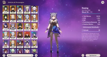 Conta Genshin ar 60 End Game + Honkai Ar70 End Game