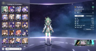 Conta Genshin ar 60 End Game + Honkai Ar70 End Game