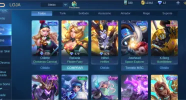 Conta com várias skins raras