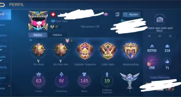 Conta com várias skins raras