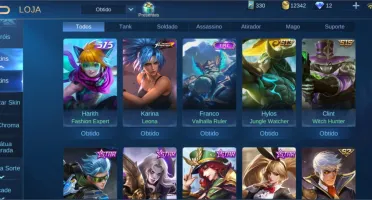 Conta com várias skins raras