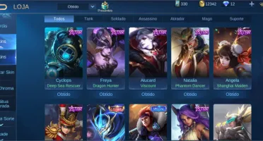 Conta com várias skins raras