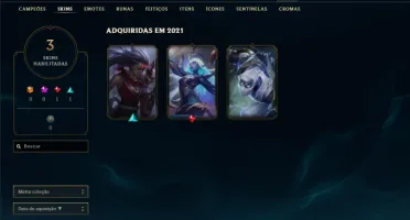 Conta platina 1 com 30 champs e 3 skins