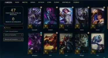 Conta platina 1 com 30 champs e 3 skins