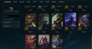 Conta League of Legends Bronze 1 borda gold