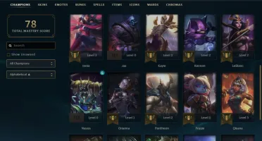 Conta League of Legends Bronze 1 borda gold
