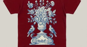 Camiseta Bordô Porcelana