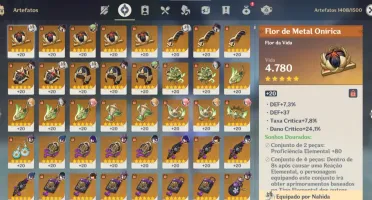 Conta Ar60 Raiden C3+Bis+Yelan C1+Bis+Nahida C1+Leia A Descr