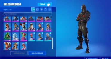 CONTA FORTNITE COM CAVALHEIRO NEGRO E MUITO MAIS!!!