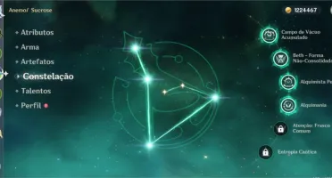 Conta com Ayaka, Hutao, Zhongli, Qiqi e Túmulo AR 53