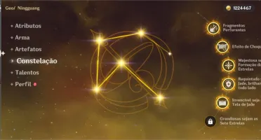 Conta com Ayaka, Hutao, Zhongli, Qiqi e Túmulo AR 53
