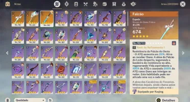 AR 56 RAIDEN SHOGUN,YELAN,HUTAO,ALBEDO C1 + ARMAS T5