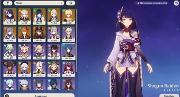 AR 56 RAIDEN SHOGUN,YELAN,HUTAO,ALBEDO C1 + ARMAS T5