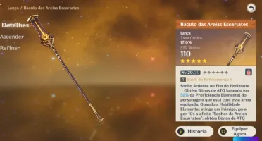 Conta genshin impact 2 personagens t5 + 2 armas t5