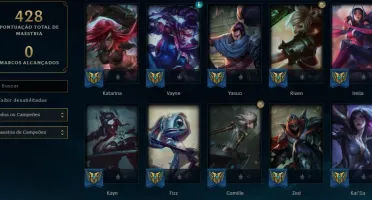 conta lol 201 skins