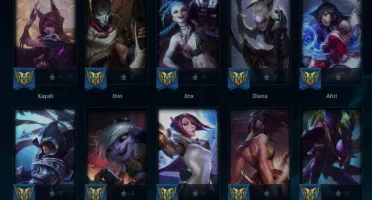 conta lol 201 skins